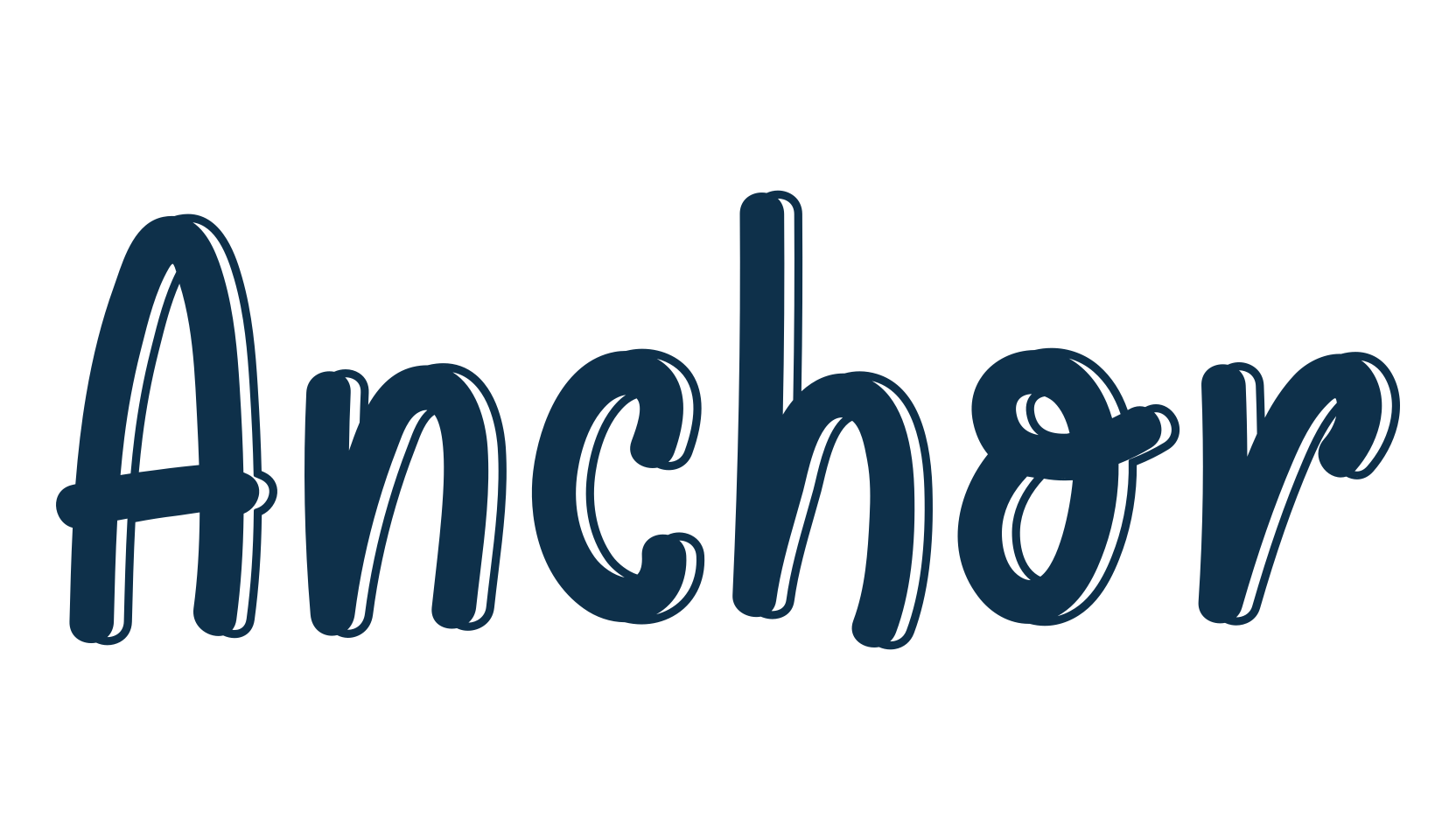 Anchor, fancy decorative font preview
