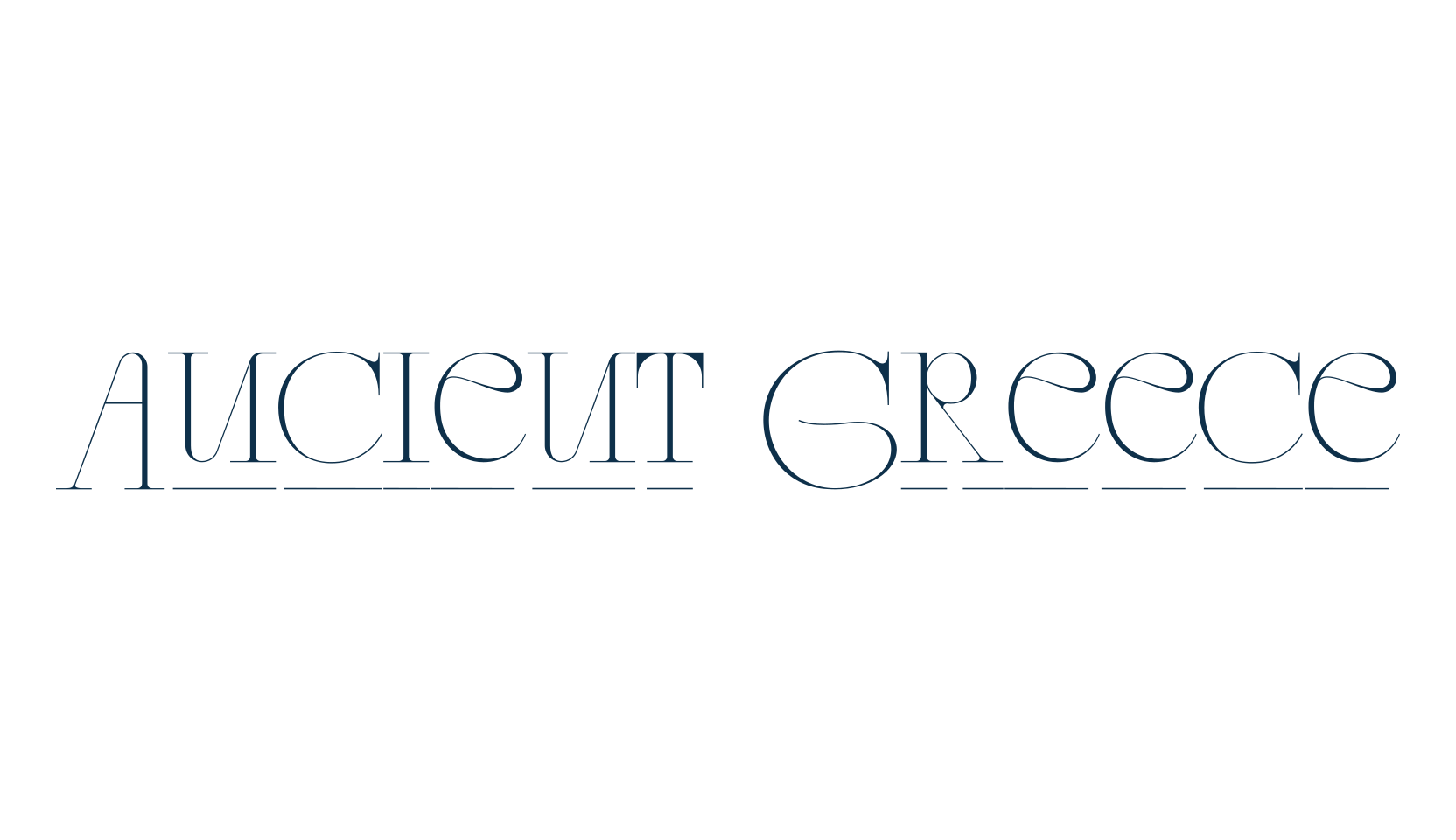 Ancient Greece, retro font preview