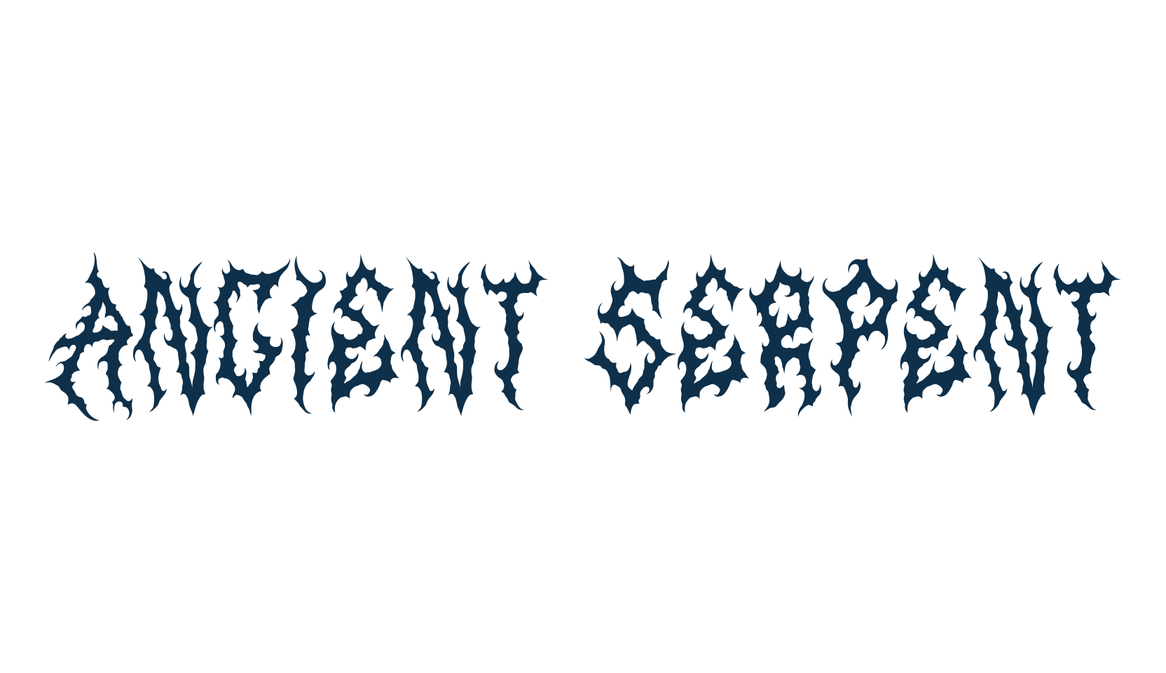 Ancient Serpent, gothic modern font preview