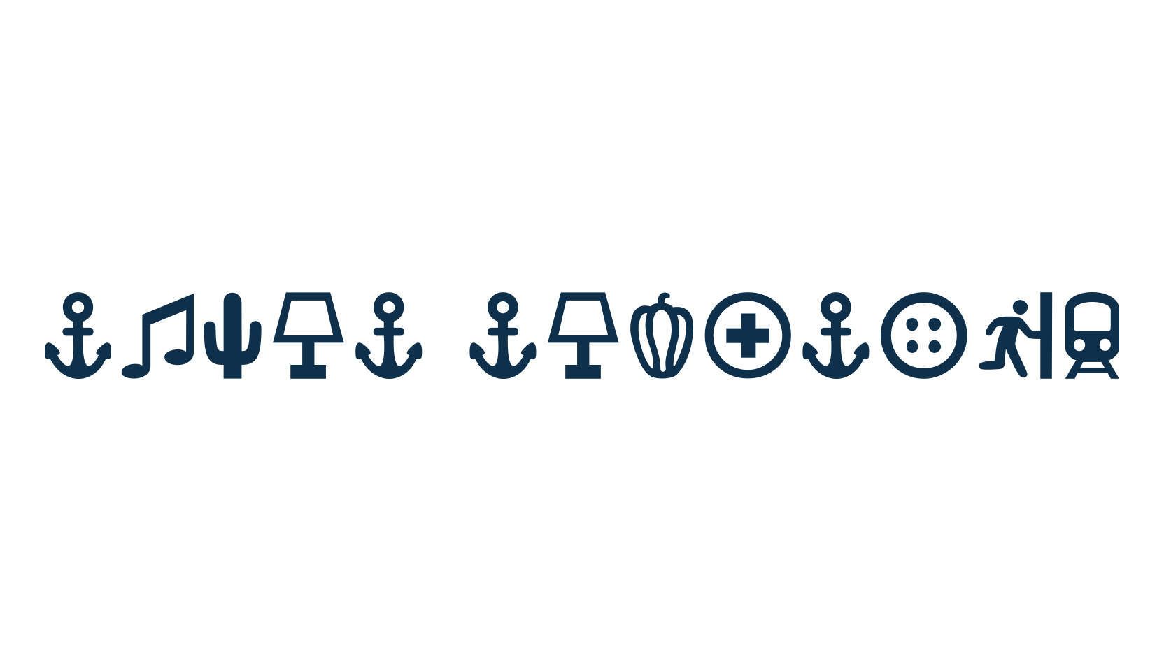 Ancla Alphabet, fancy decorative font preview