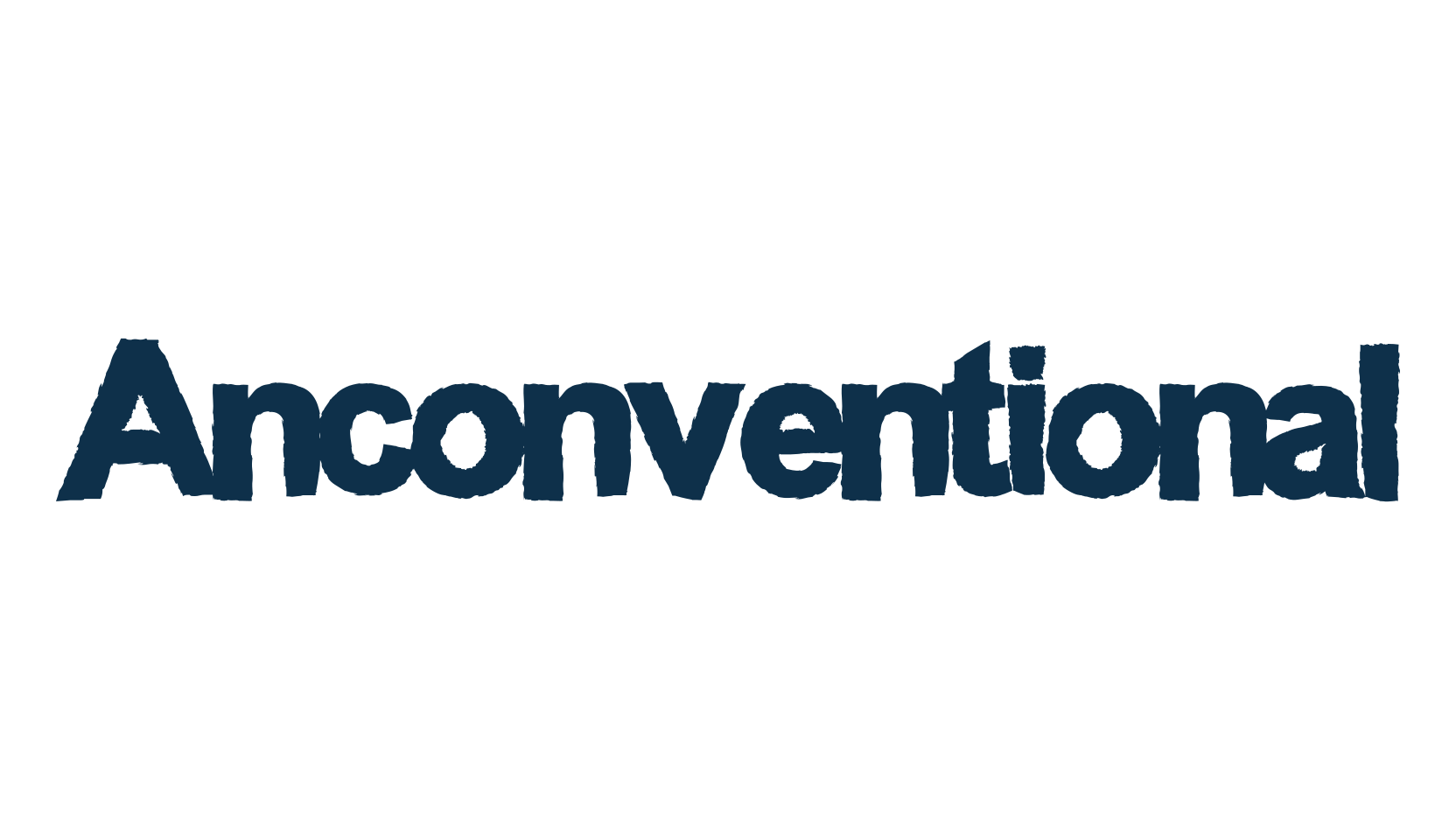 Anconventional, fancy eroded decorative font preview