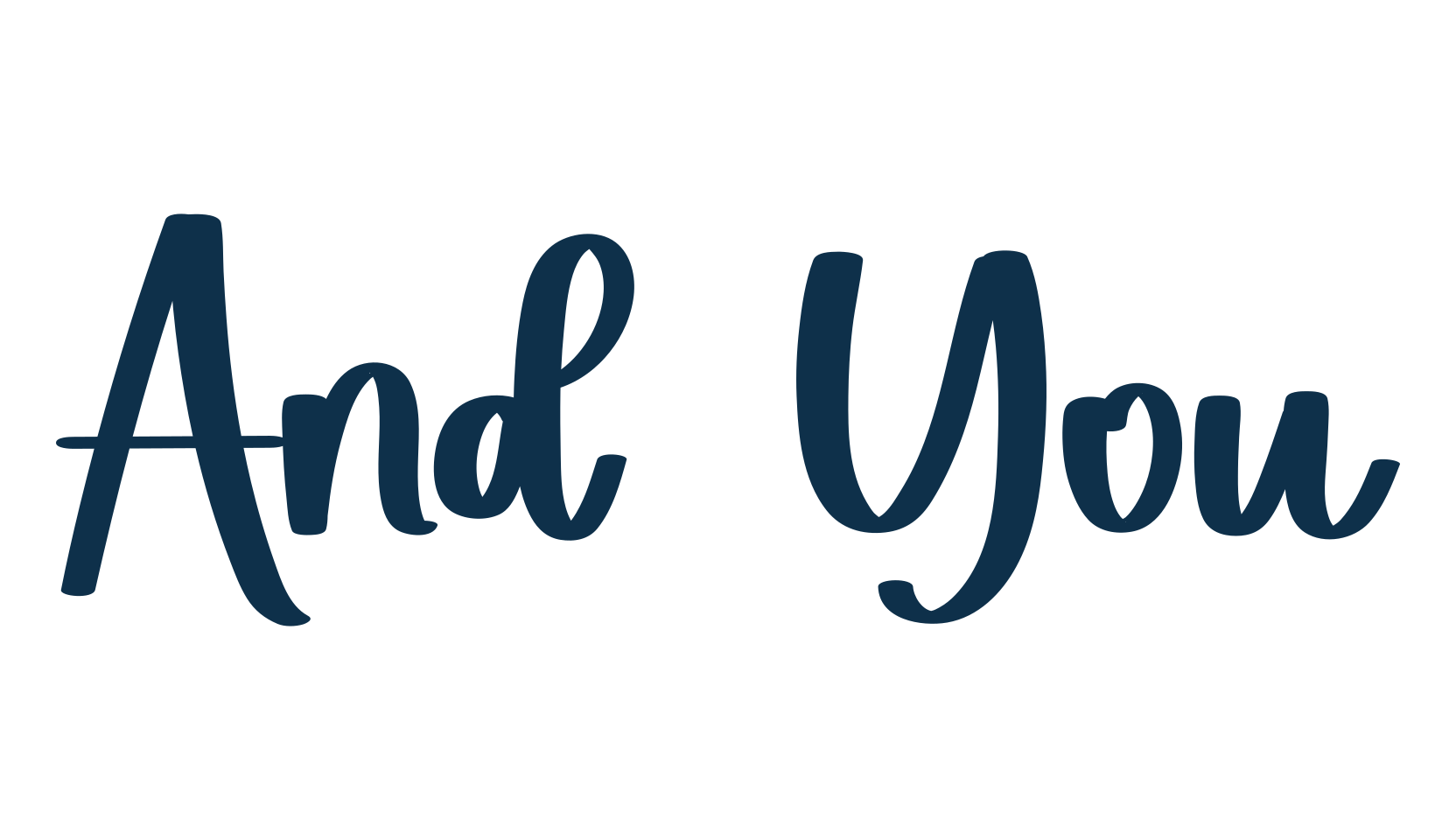 And You, script handwritten fancy decorative calligraphy font preview