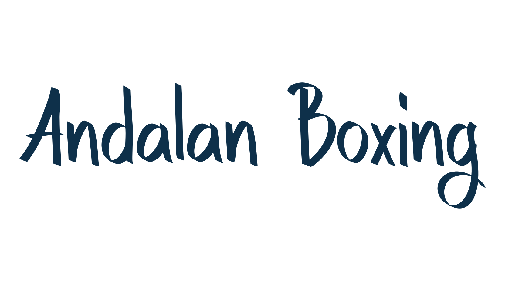 Andalan Boxing, handwriting font preview