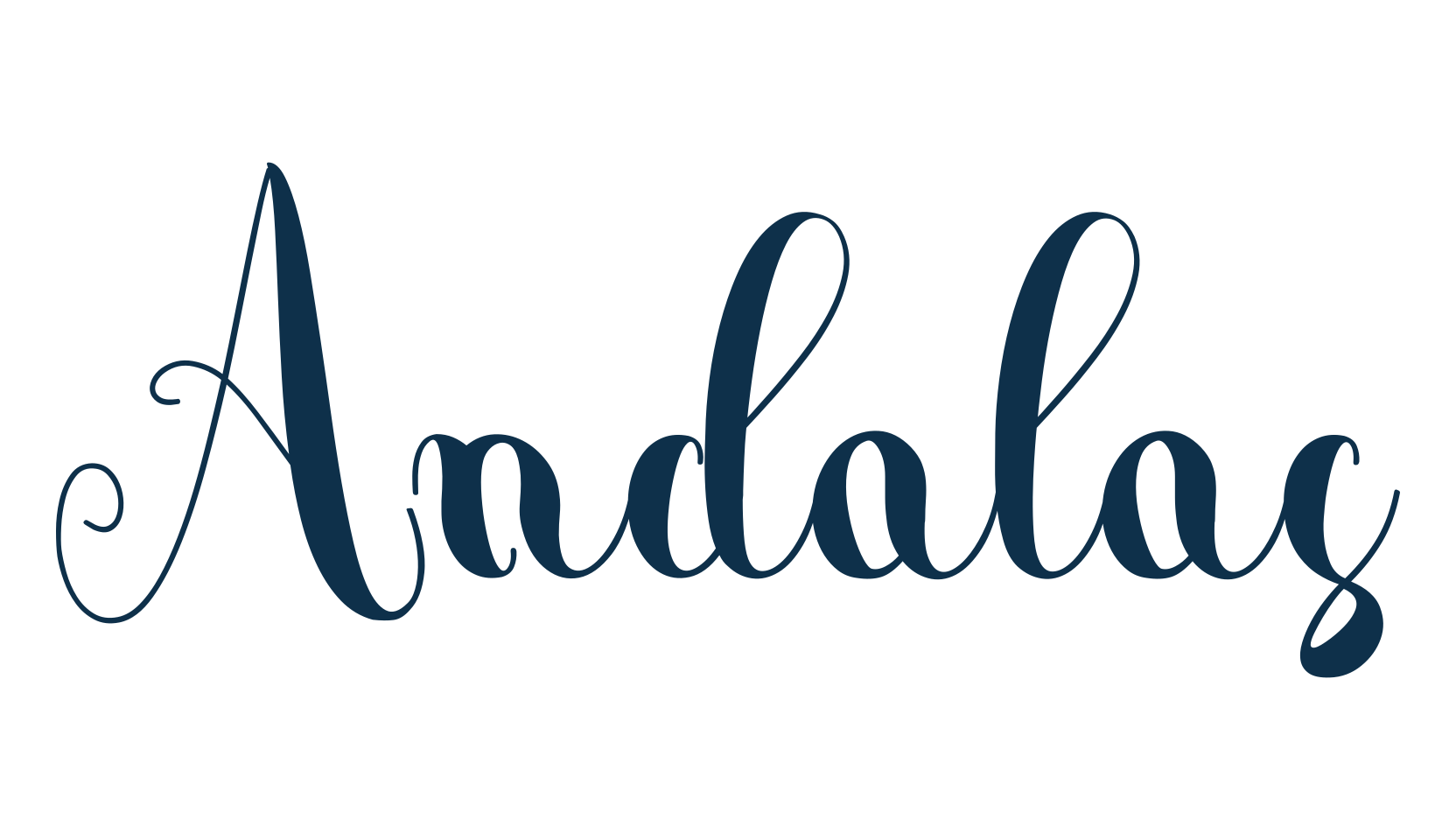 Andalas (andalas), calligraphy font preview