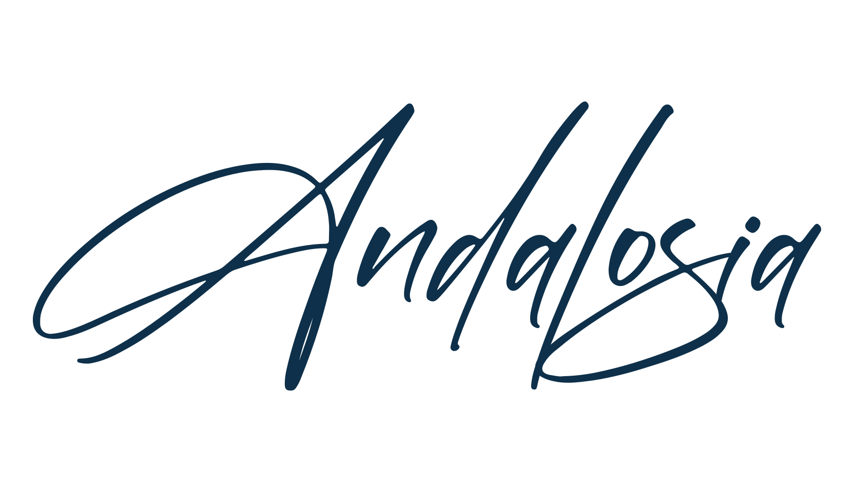 Andalosia, handwriting font preview