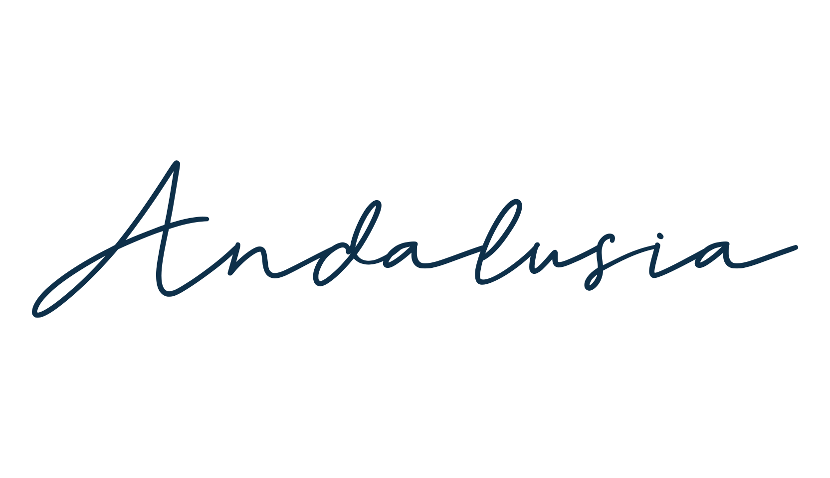 Andalusia, script handwritten fancy decorative calligraphy font preview