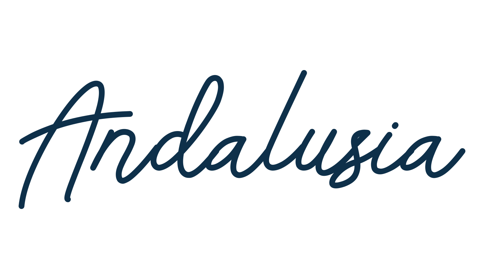 Andalusia (andalusia), handwriting font preview