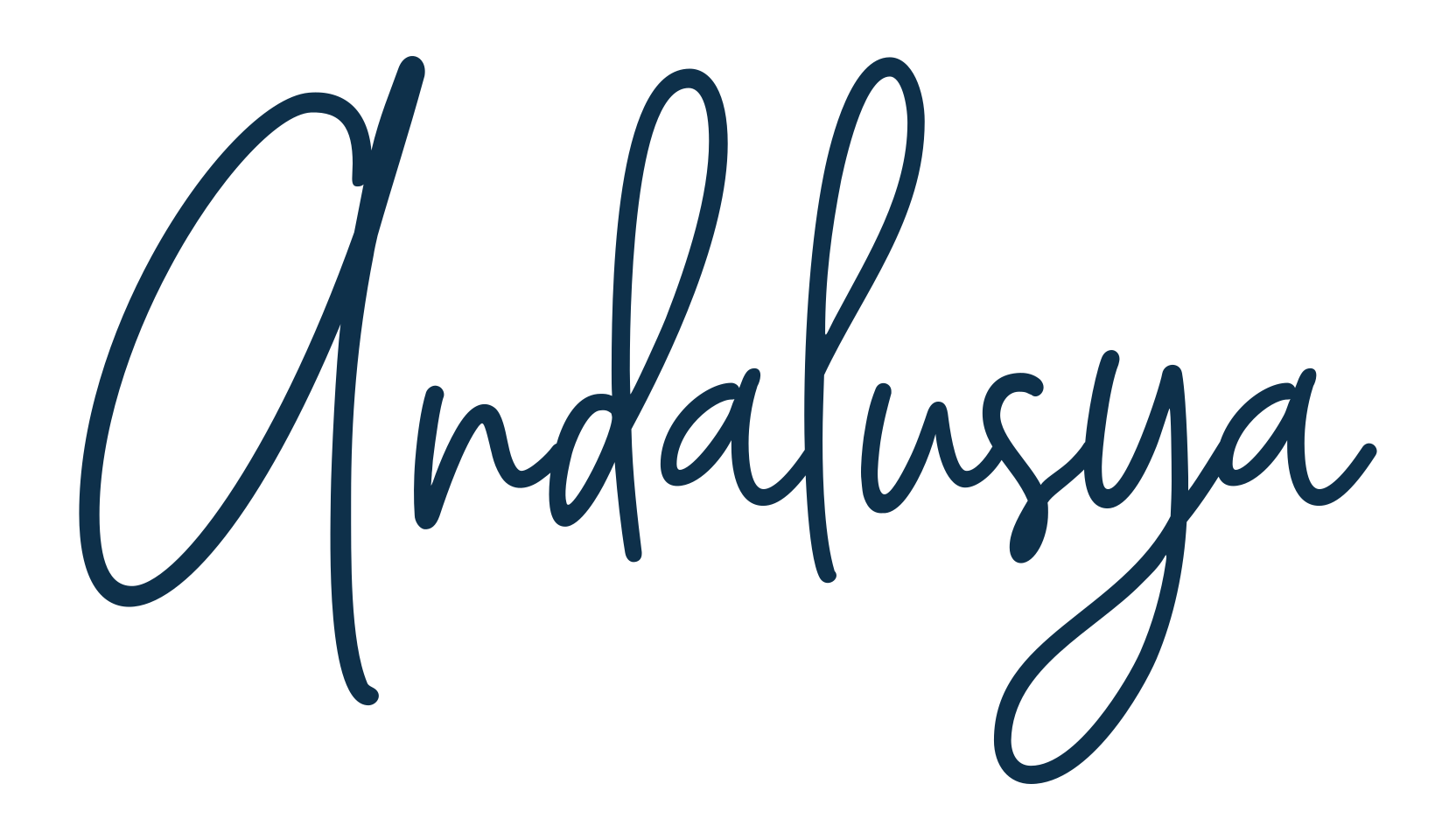 Andalusya, handwriting font preview