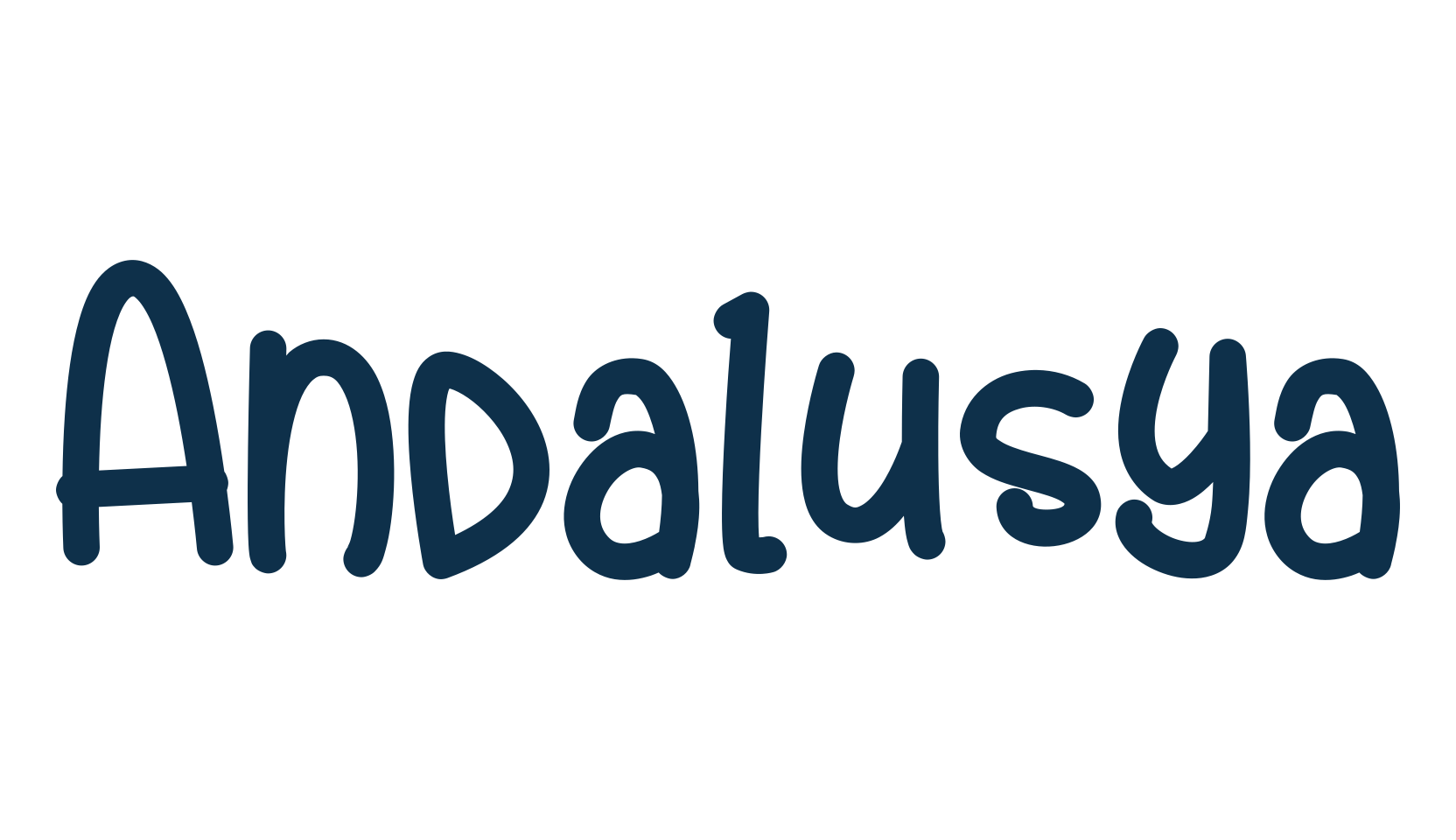 Andalusya (andalusya), handwriting font preview