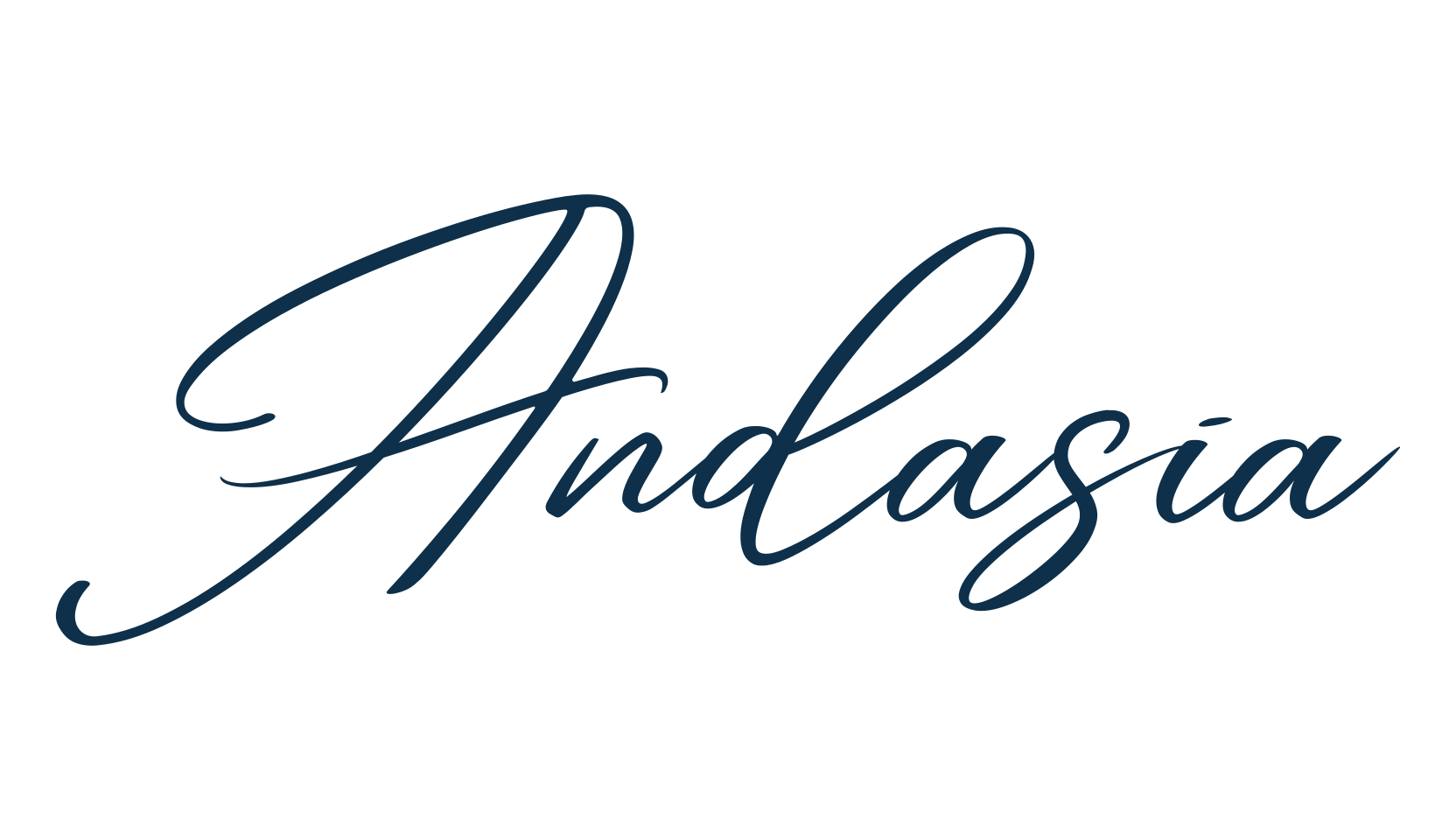 Andasia, calligraphy font preview