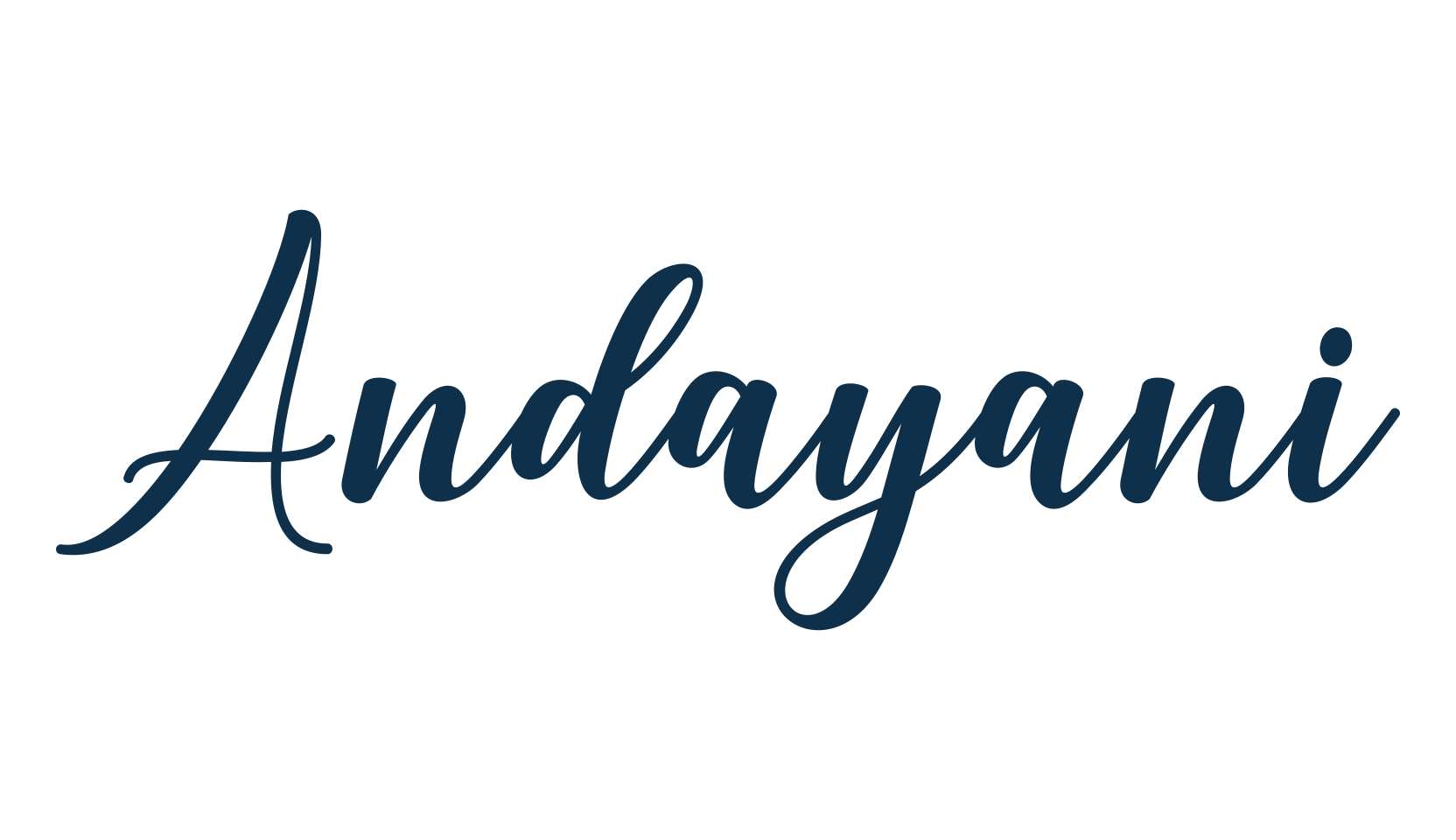 Andayani, script calligraphy fancy decorative font preview