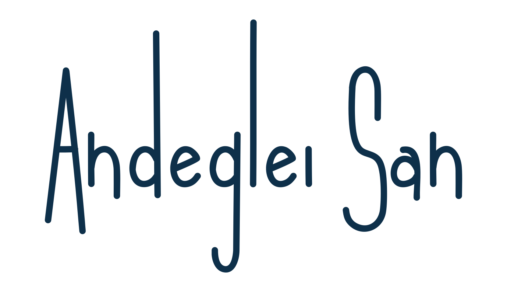 Andeglei San, fancy decorative font preview