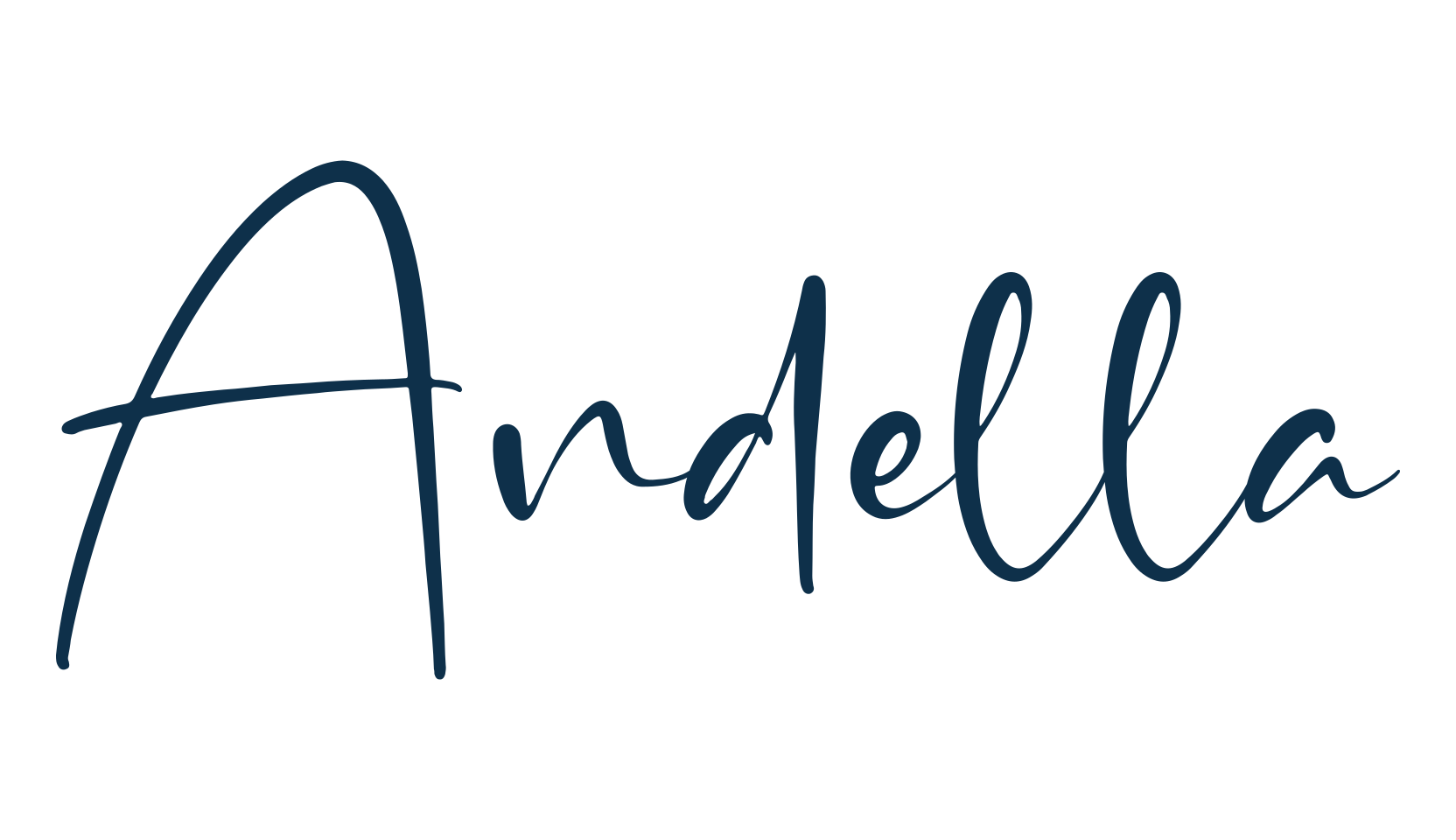 Andella, script handwritten fancy decorative calligraphy font preview