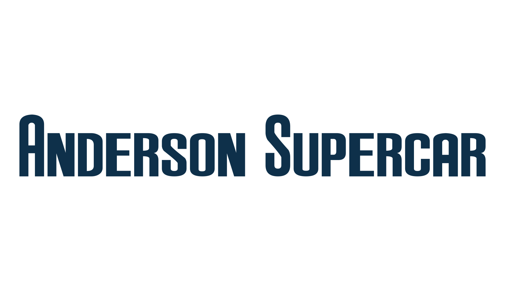 Anderson Supercar, techno sci-fi font preview