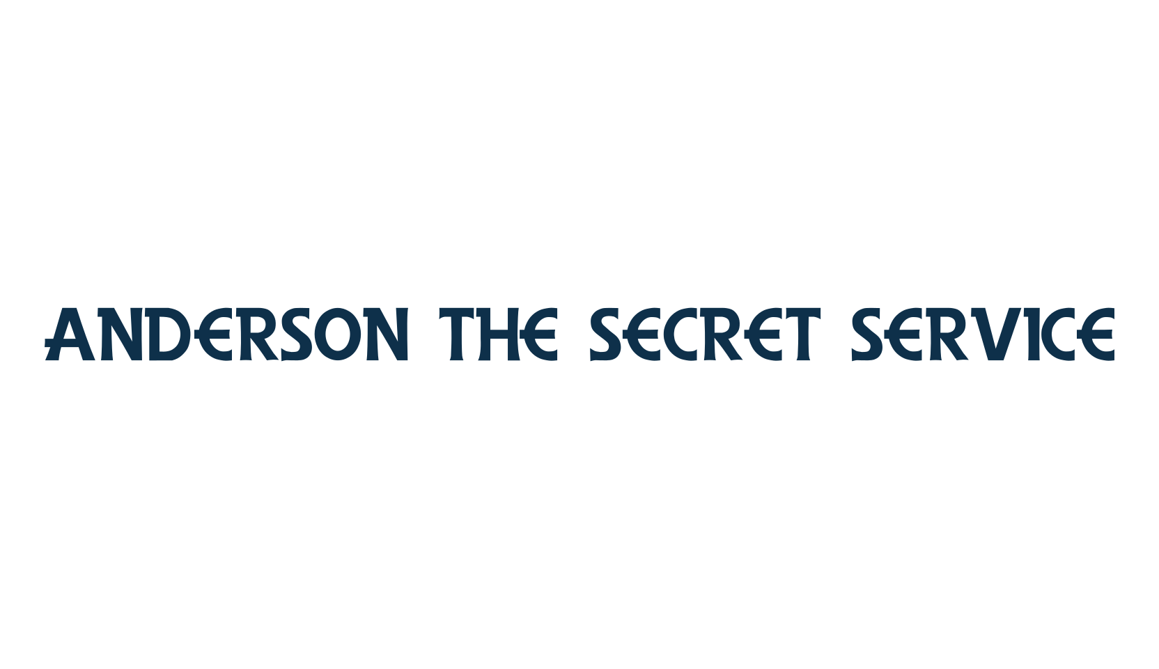 Anderson The Secret Service, fancy various decorative font preview