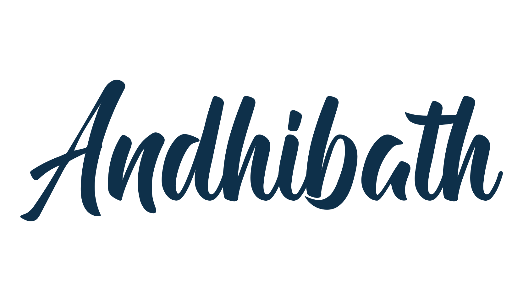 Andhibath, script calligraphy fancy decorative font preview