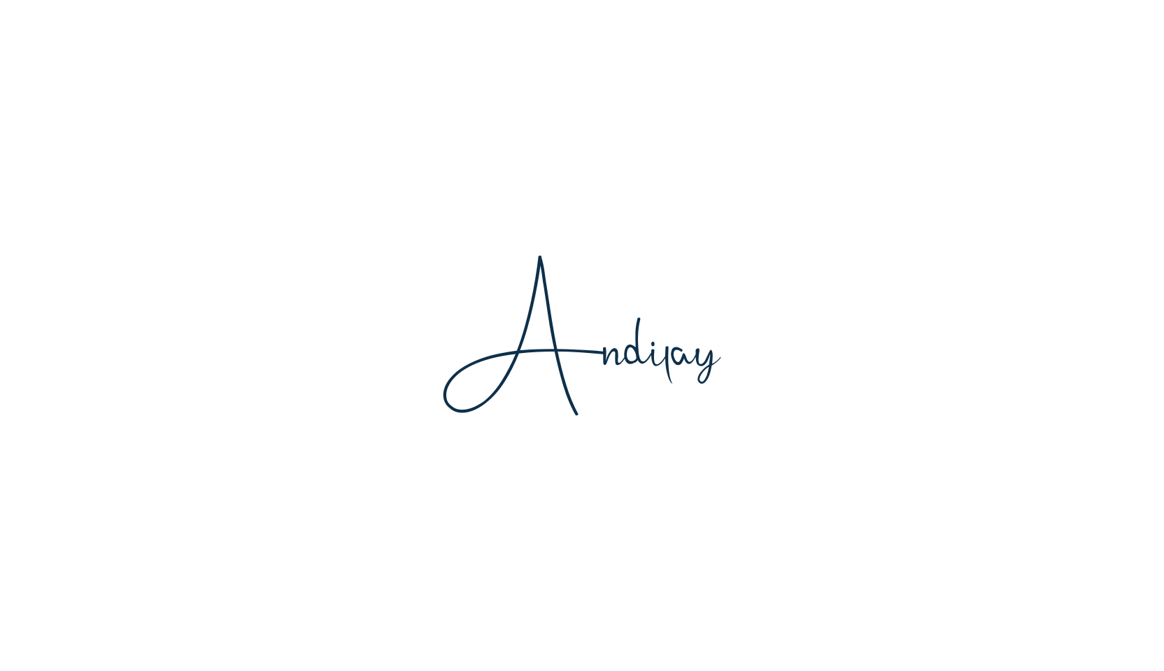 Andilay, handwriting font preview