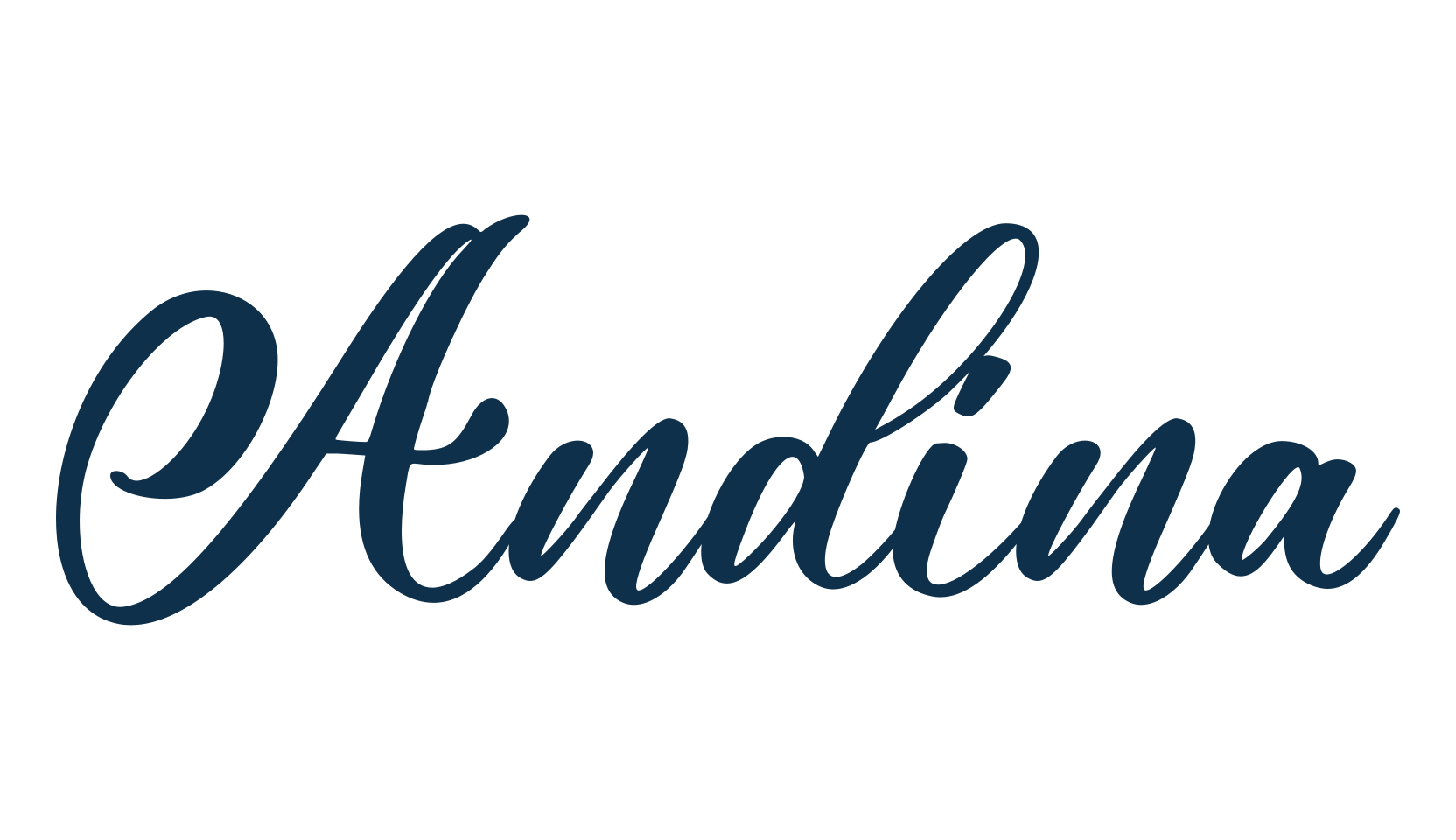 Andina (andina-3), calligraphy font preview
