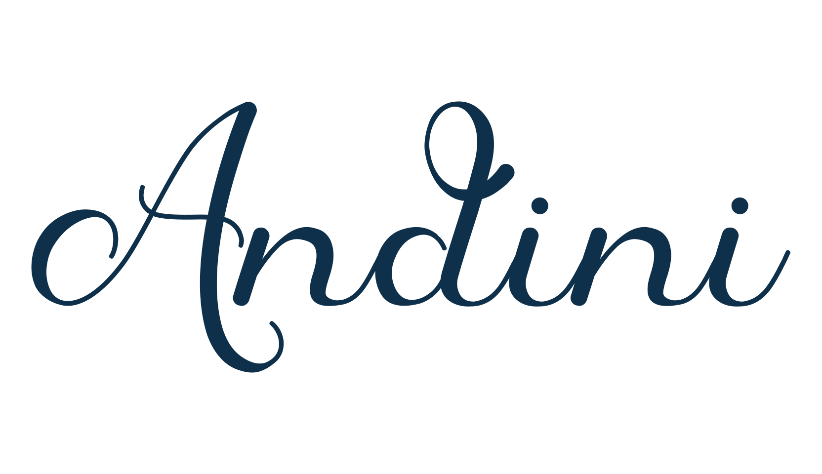 Andini, calligraphy font preview