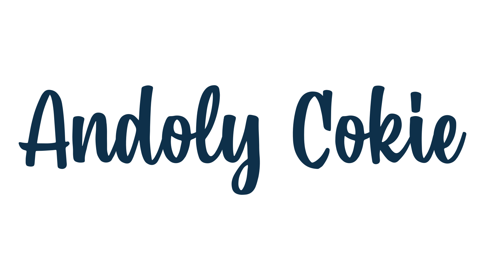 Andoly Cokie, various font preview