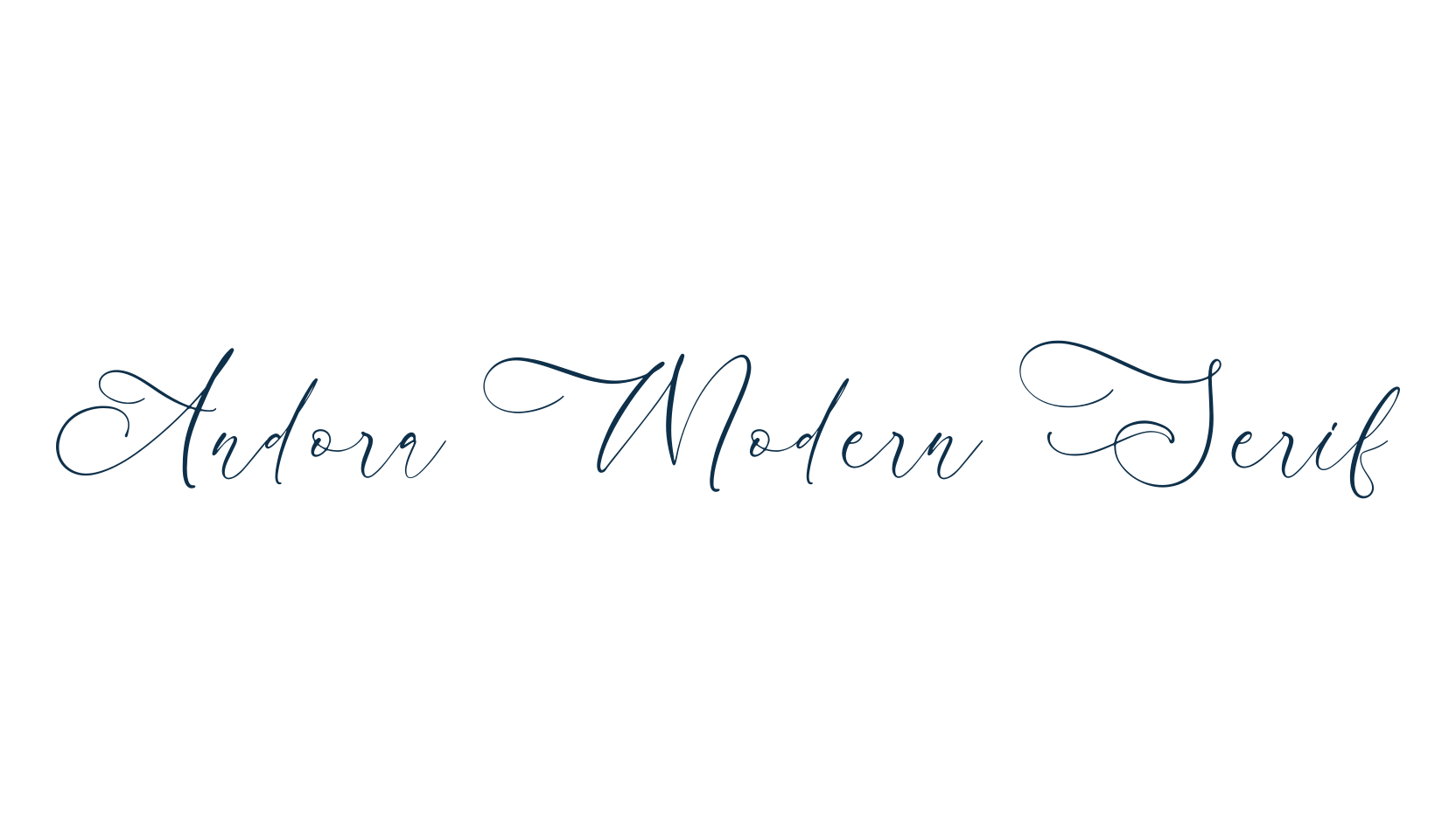 Andora Modern Serif, basic serif font preview