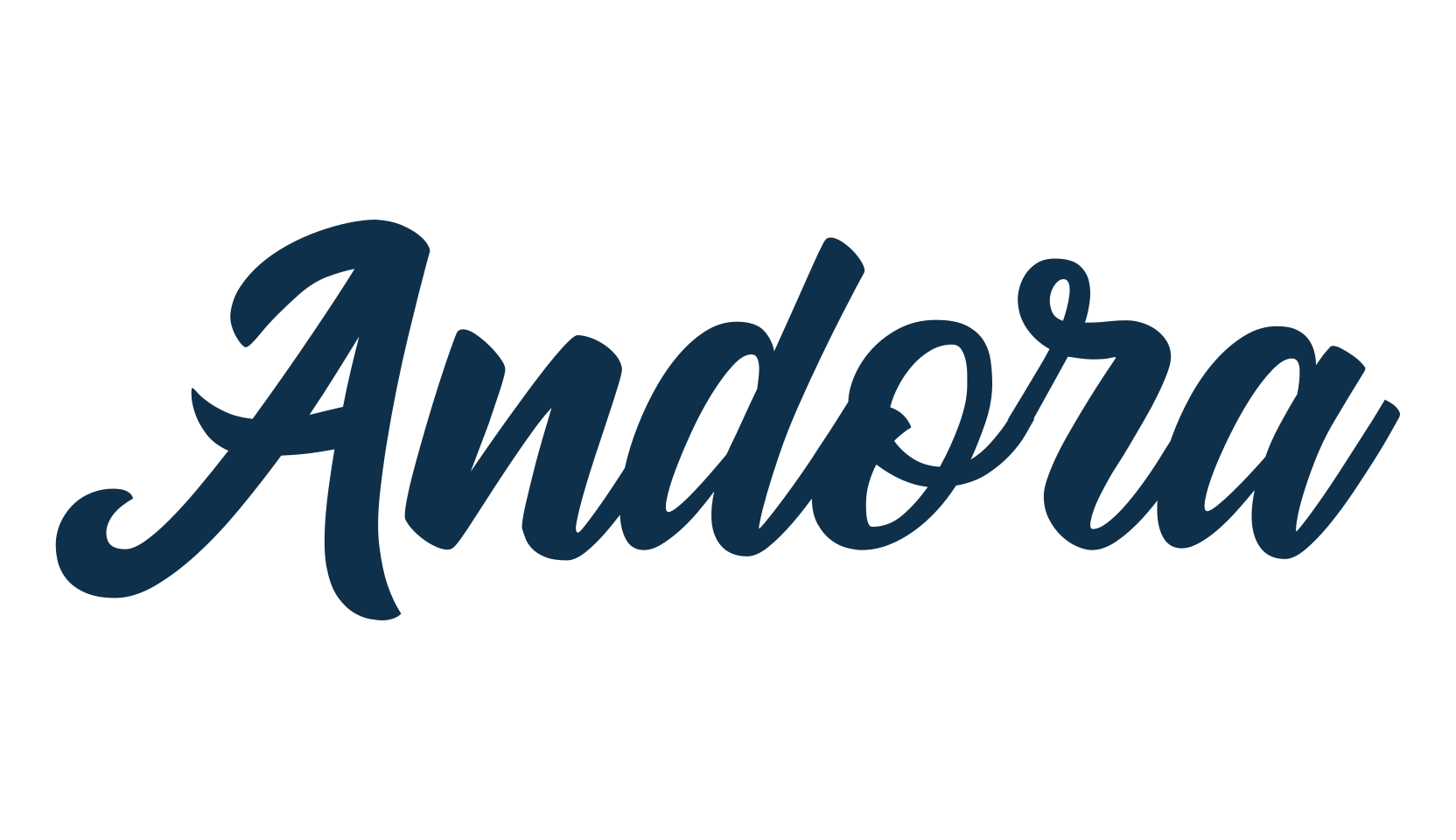 Andora (andora), brush font preview