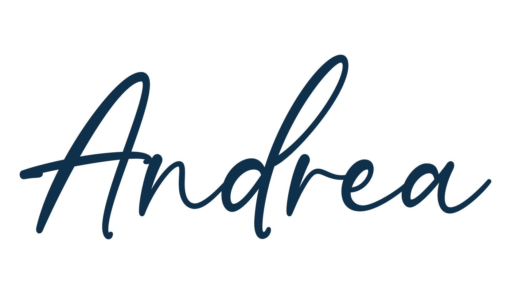 Andrea, script handwritten fancy decorative calligraphy font preview