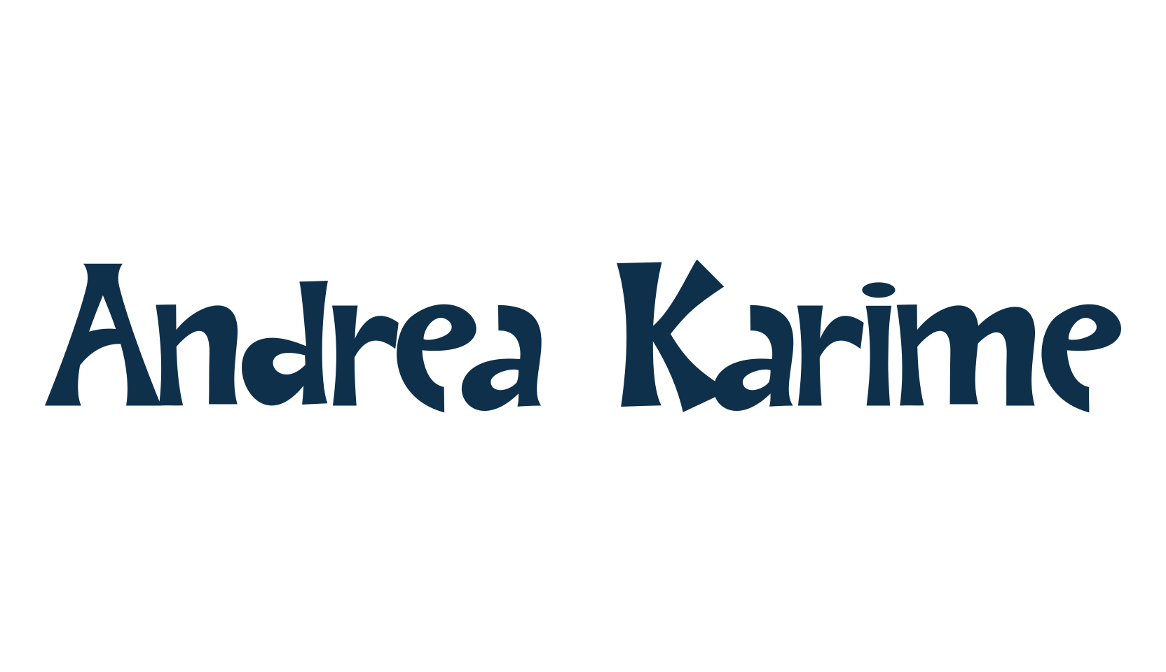 Andrea Karime, cartoon font preview