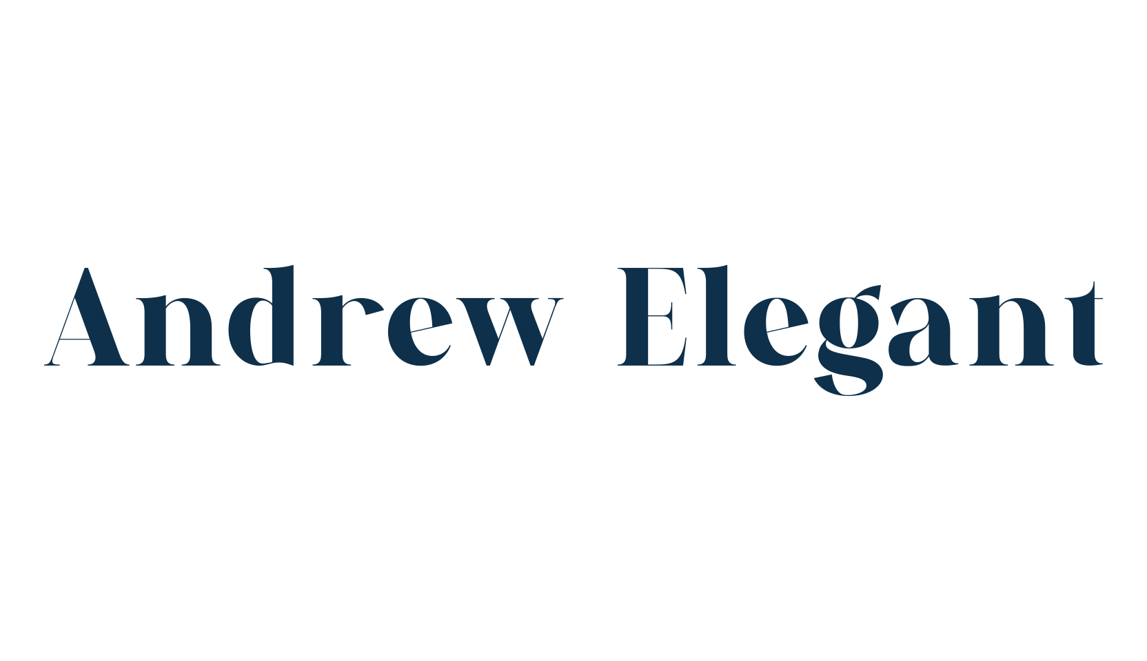 Andrew Elegant, serif font preview