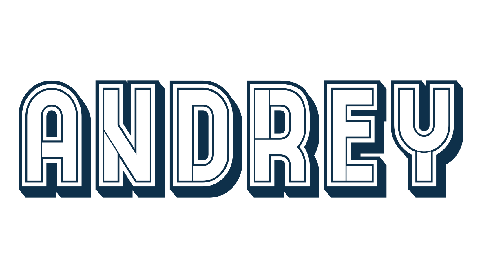 Andrey, fancy retro decorative font preview