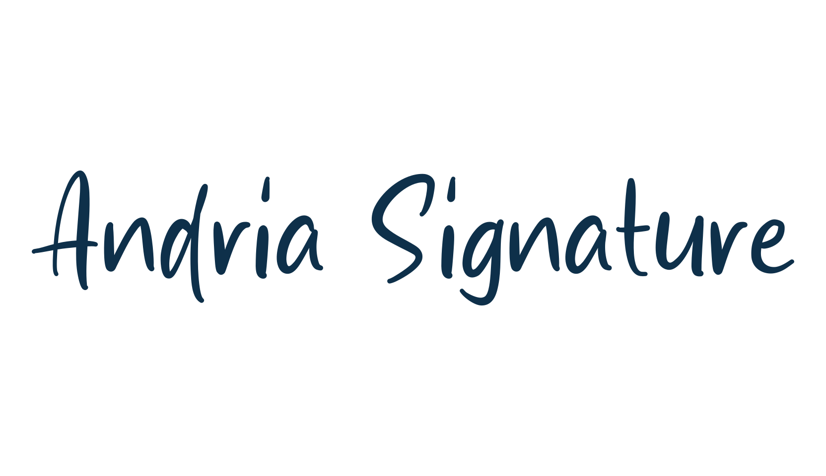 Andria Signature, script handwritten fancy decorative calligraphy font preview