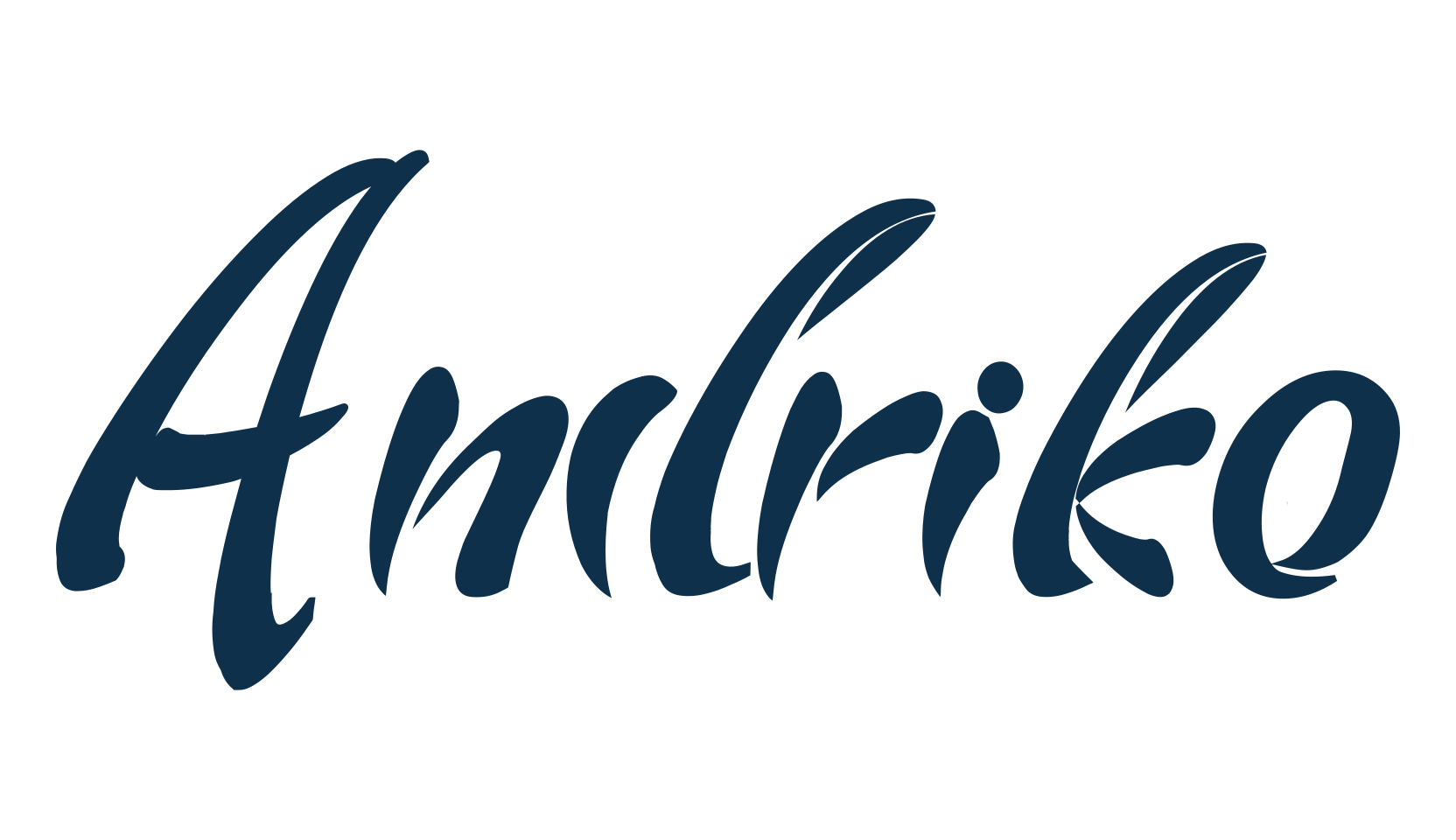 Andriko, display market font preview
