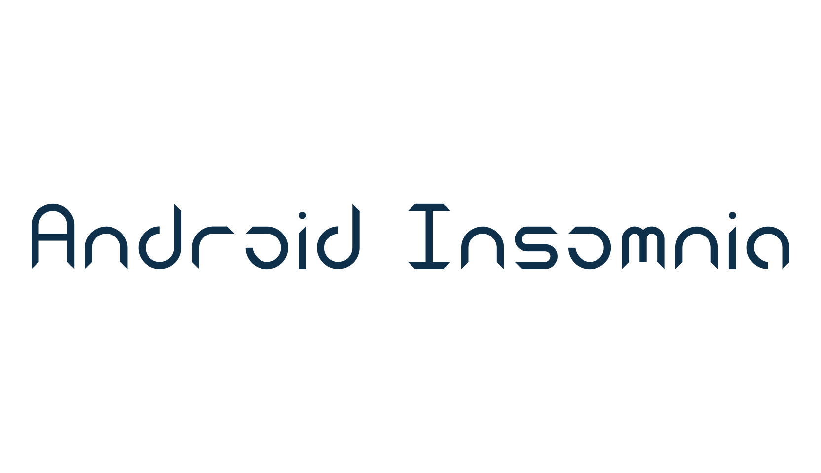 Android Insomnia, techno sci-fi font preview