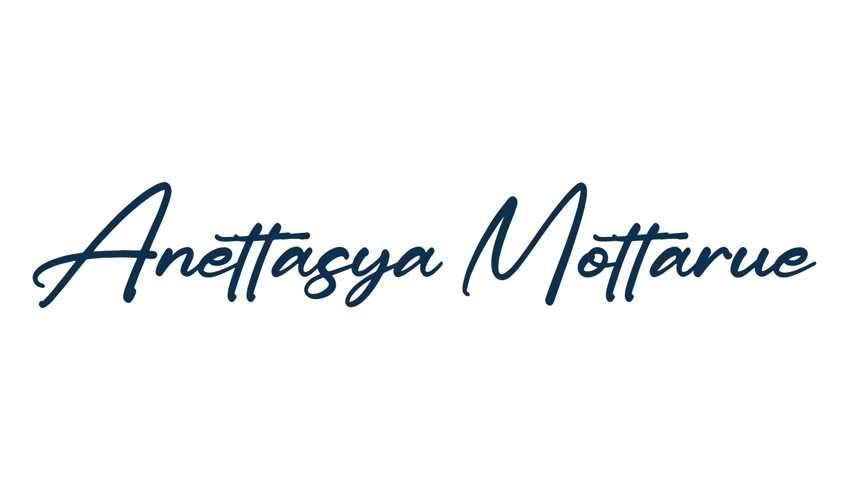 Anettasya Mottarue, handwriting font preview