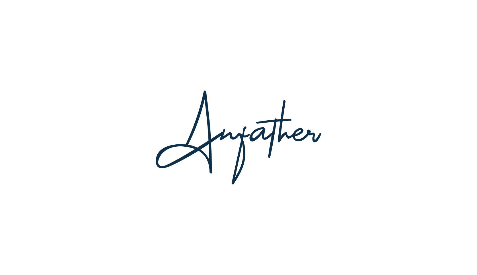 Anfather, script handwritten fancy decorative calligraphy font preview