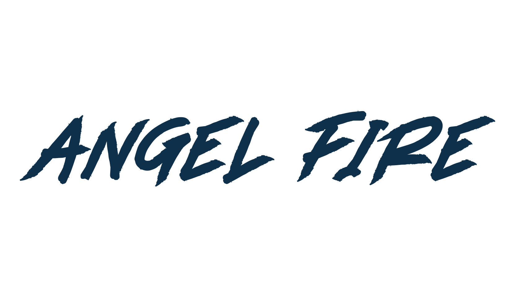 Angel Fire, brush font preview