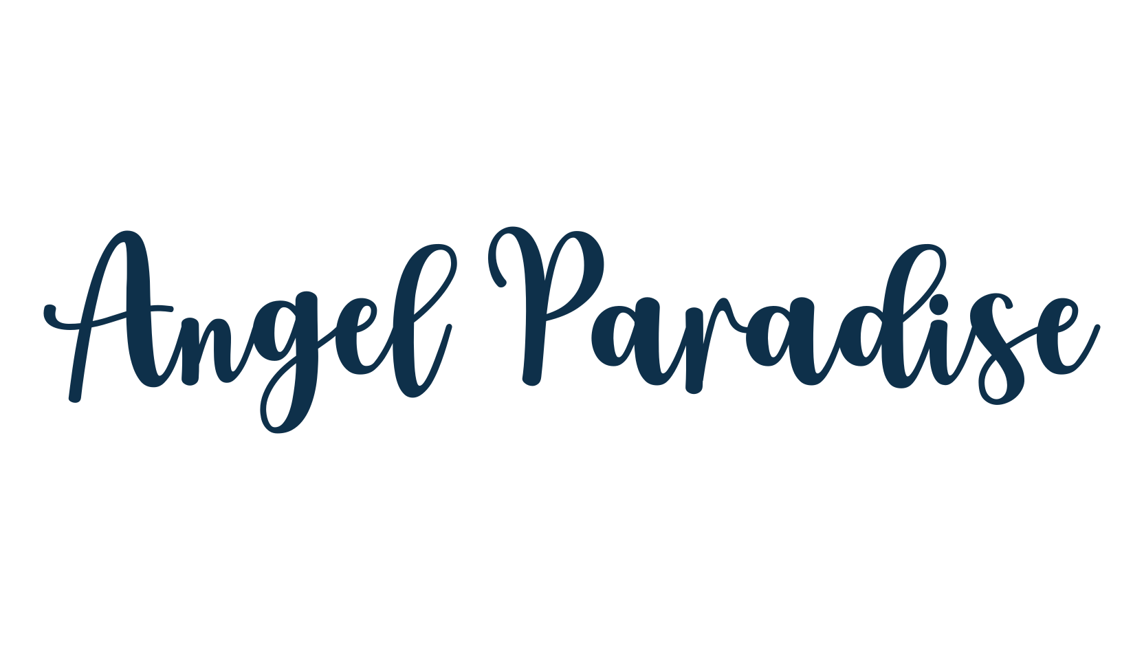Angel Paradise, script handwritten fancy decorative calligraphy font preview