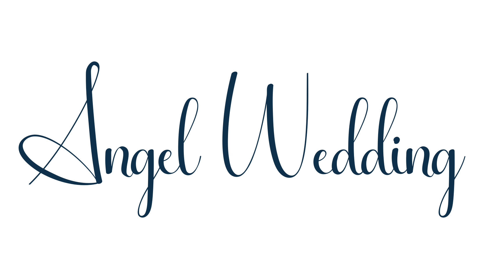 Angel Wedding, script calligraphy fancy decorative font preview