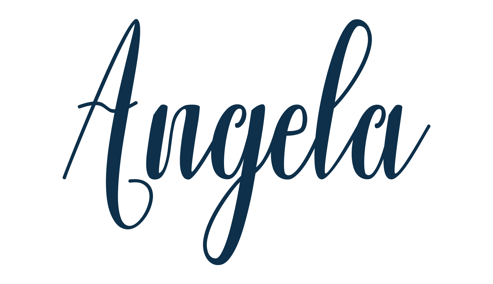 Angela (angela-2), calligraphy font preview