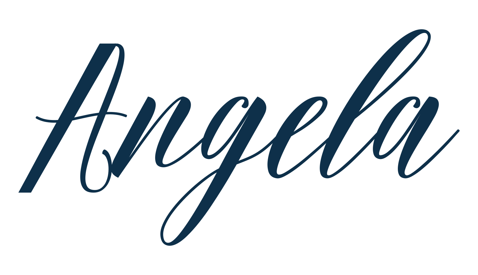 Angela (angela-4), script calligraphy fancy decorative font preview