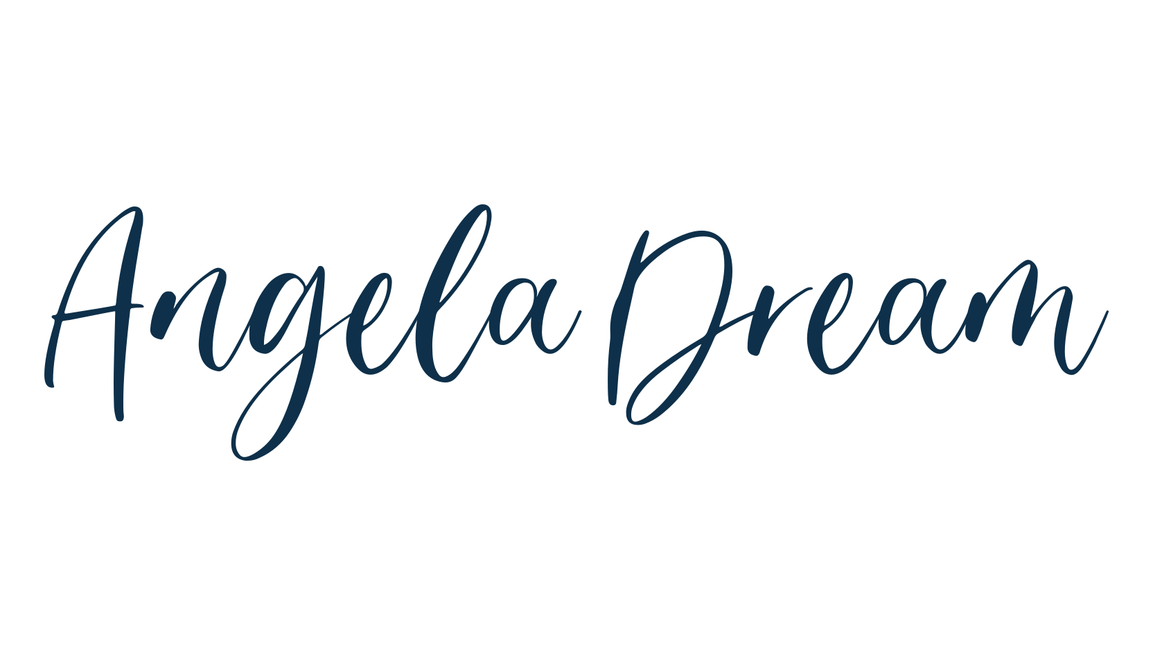 Angela Dream, script handwritten fancy decorative calligraphy font preview