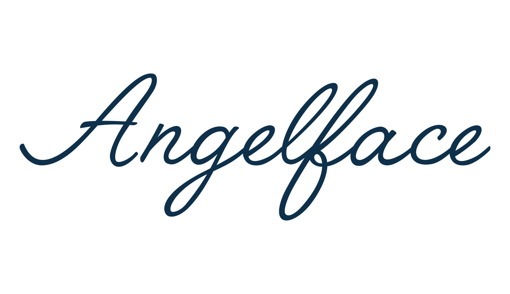 Angelface, script handwritten fancy decorative calligraphy font preview