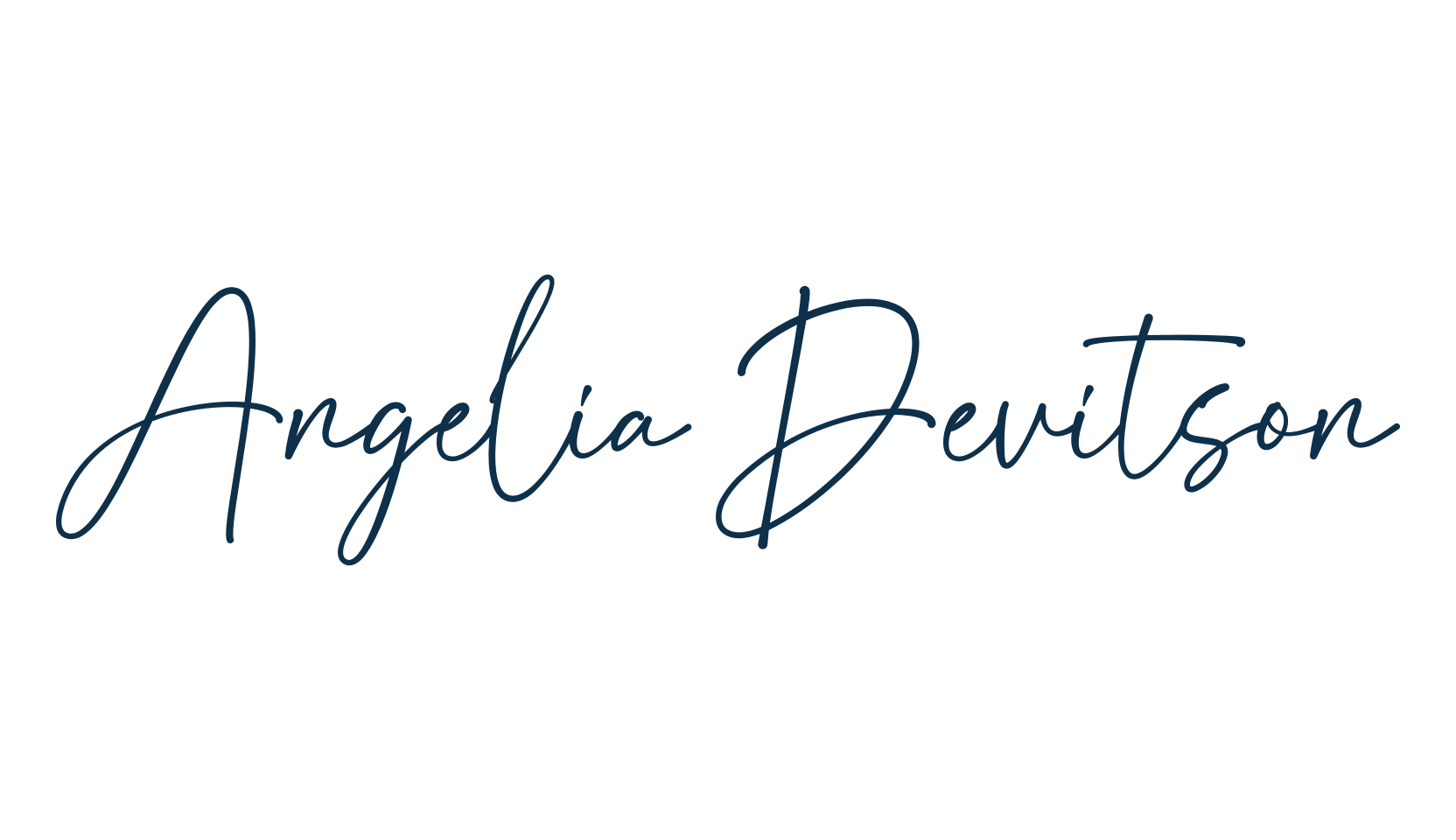 Angelia Devitson, script handwritten fancy decorative calligraphy font preview