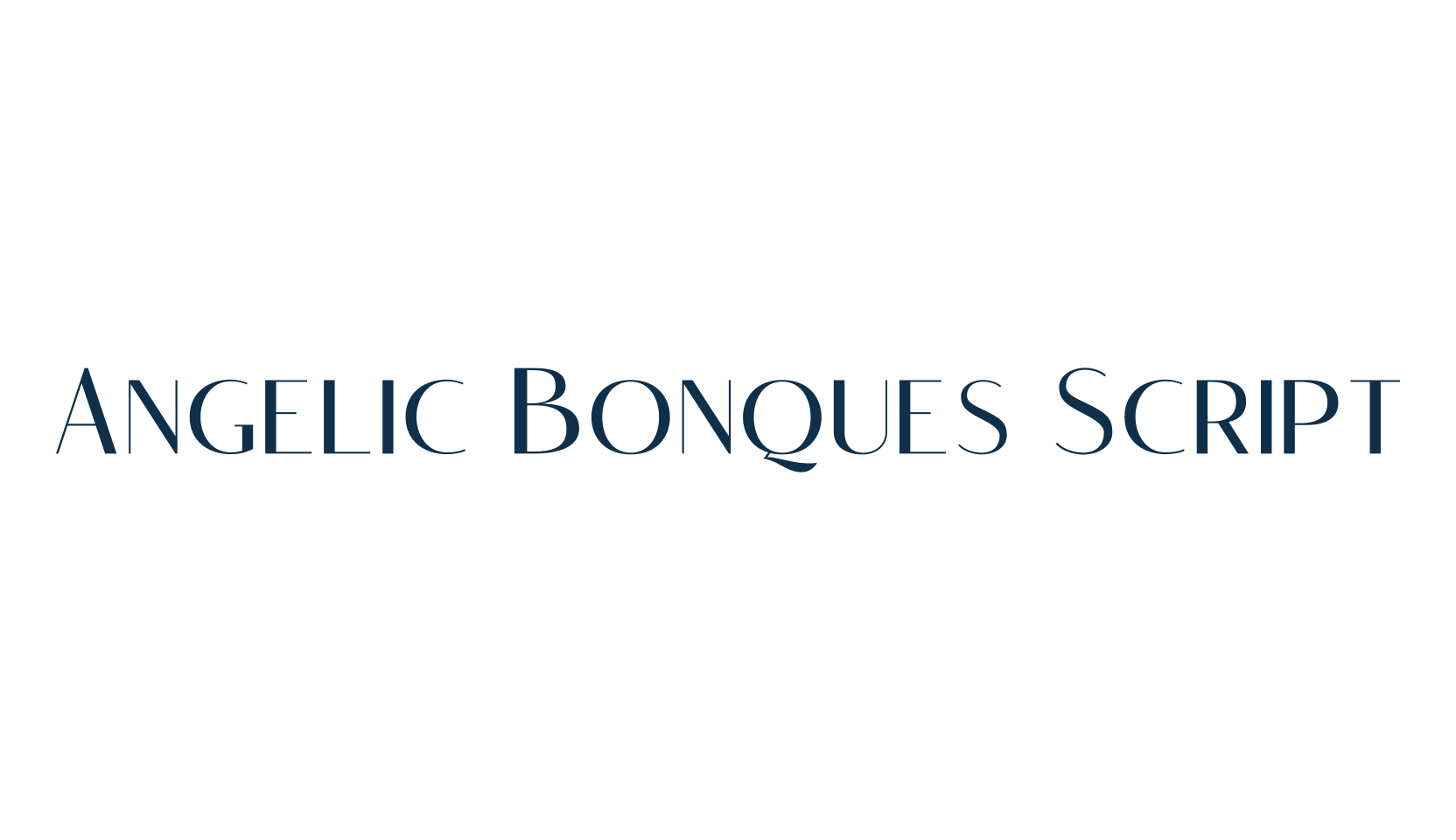 Angelic Bonques Script, handwriting font preview