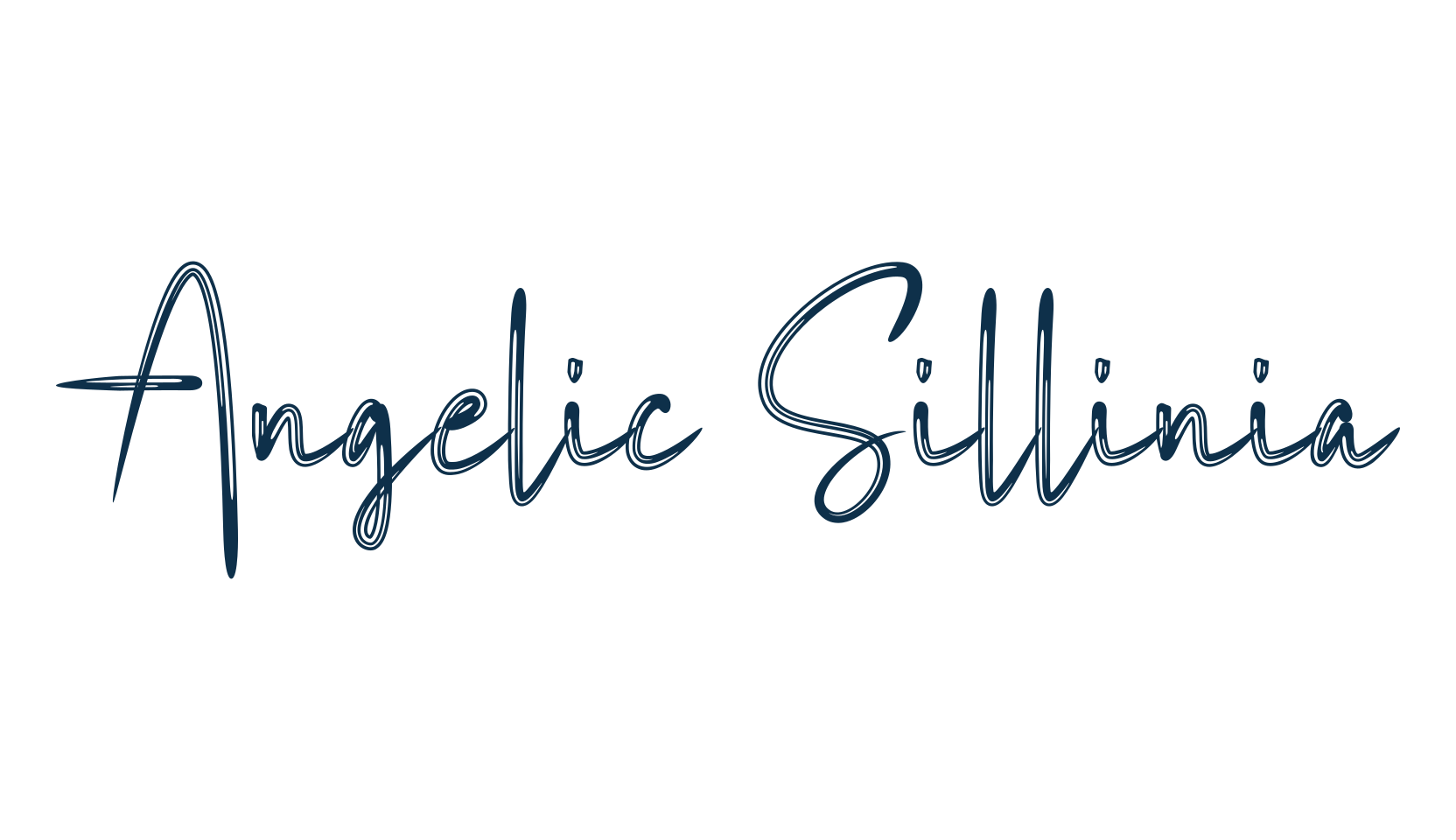 Angelic Sillinia, script brush fancy decorative calligraphy font preview