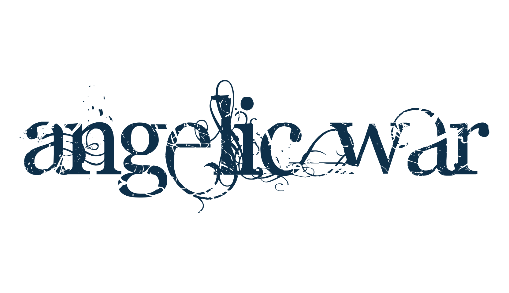 Angelic War, fancy various decorative font preview