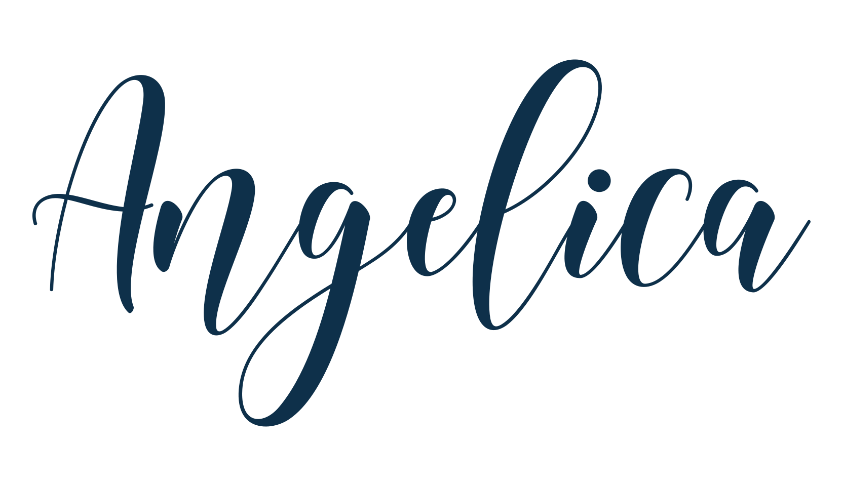 Angelica (angelica-4), script calligraphy fancy decorative font preview