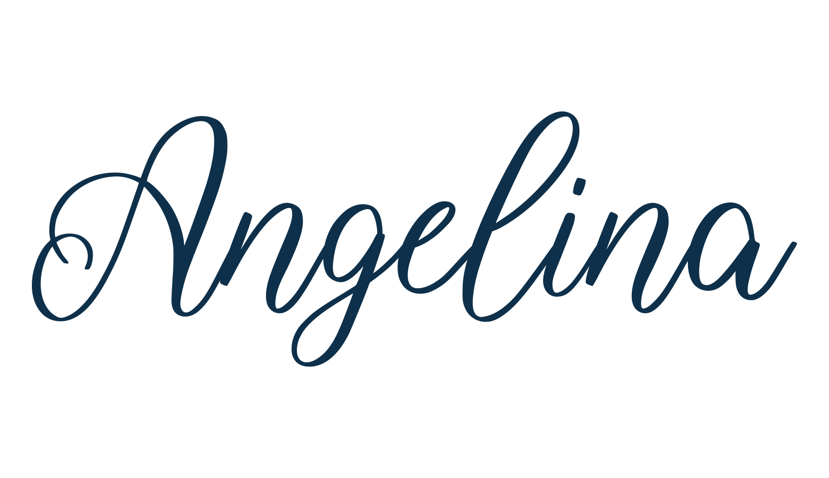 Angelina (angelina-11), script calligraphy fancy decorative font preview