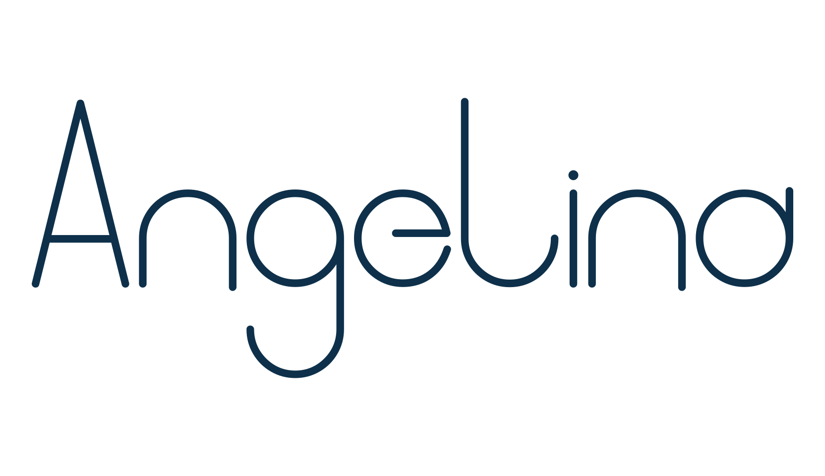 Angelina (angelina-12), sans serif font preview