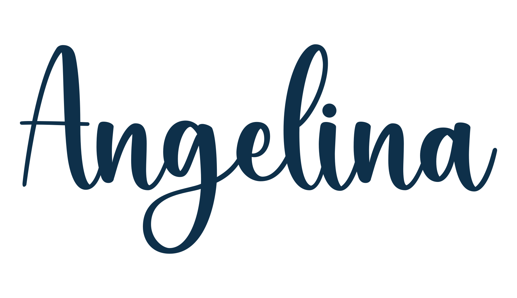 Angelina (angelina-14), script calligraphy fancy decorative font preview